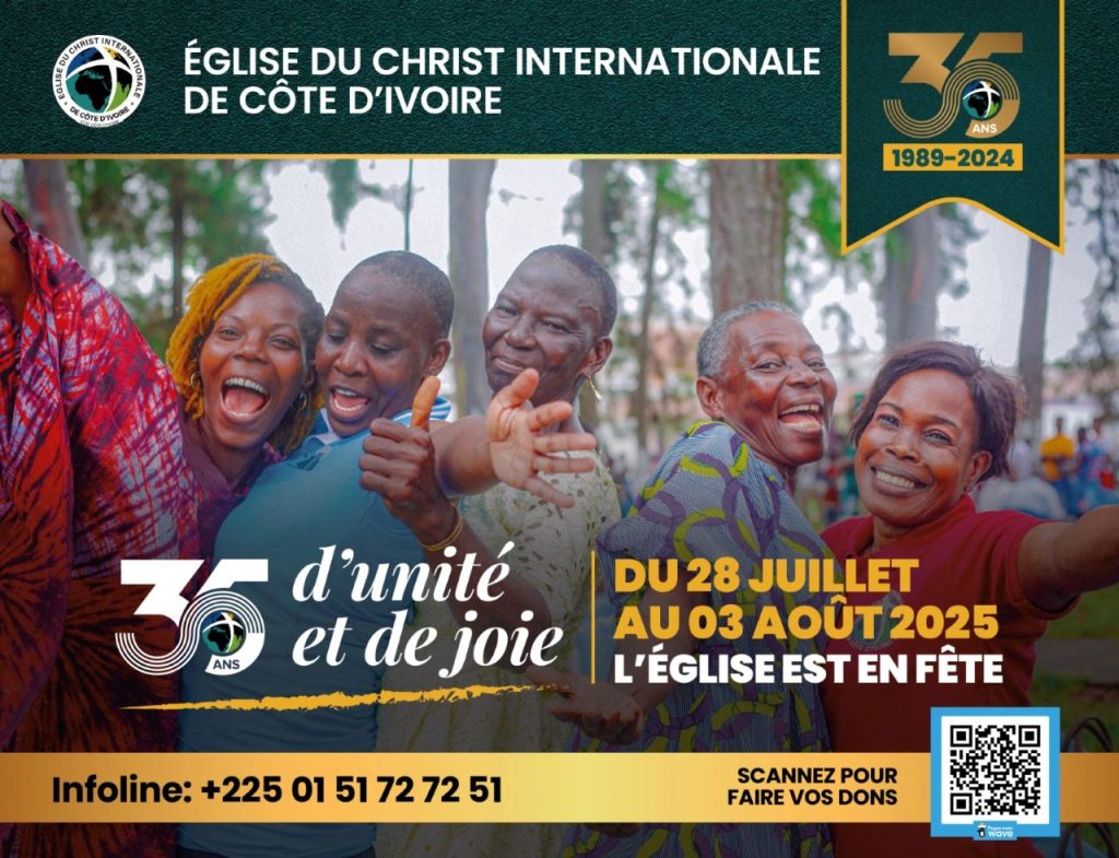 Happy church members in West Africa.